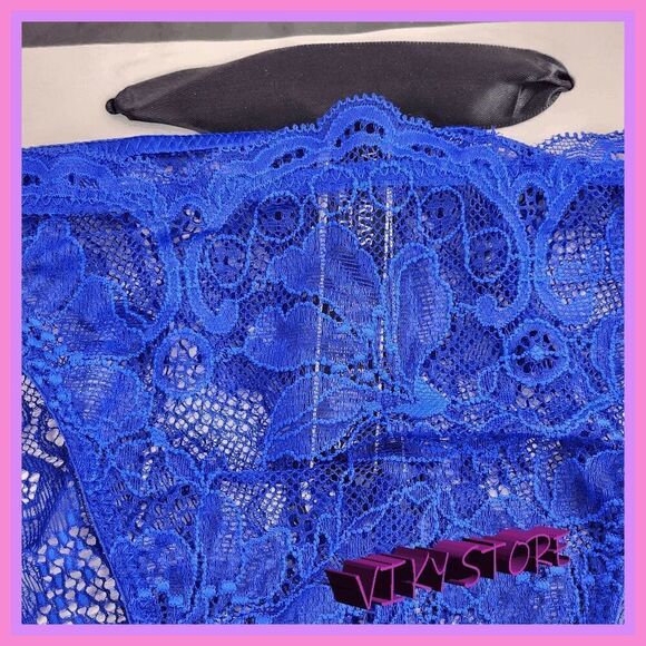 NWT 💖 Sparkling Rhinestones on Victoria's Secret Blue Bikini - Medium 💖 NWT - Picture 6 of 6
